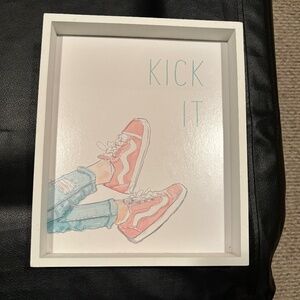 Girls Room Art "Kick It" - box art - 9.5" x 11.5"